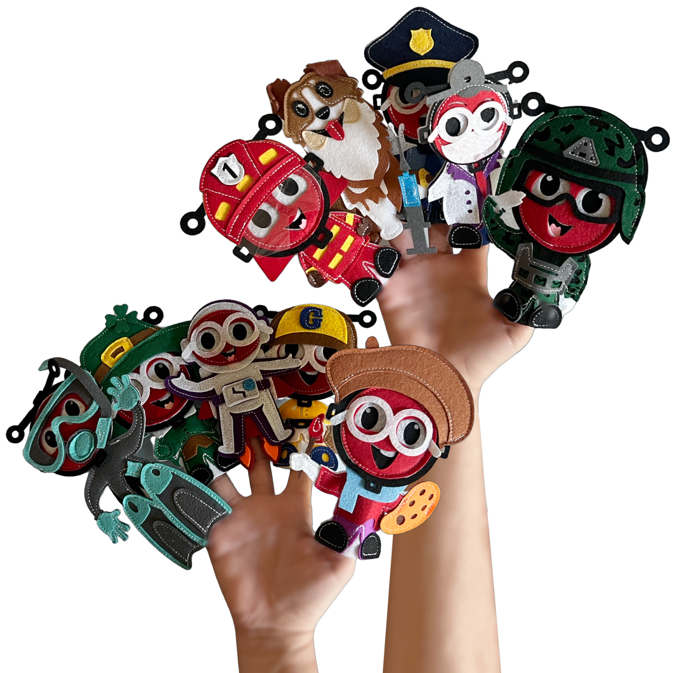 Finger Puppets Career-Themed (Set 10pcs)