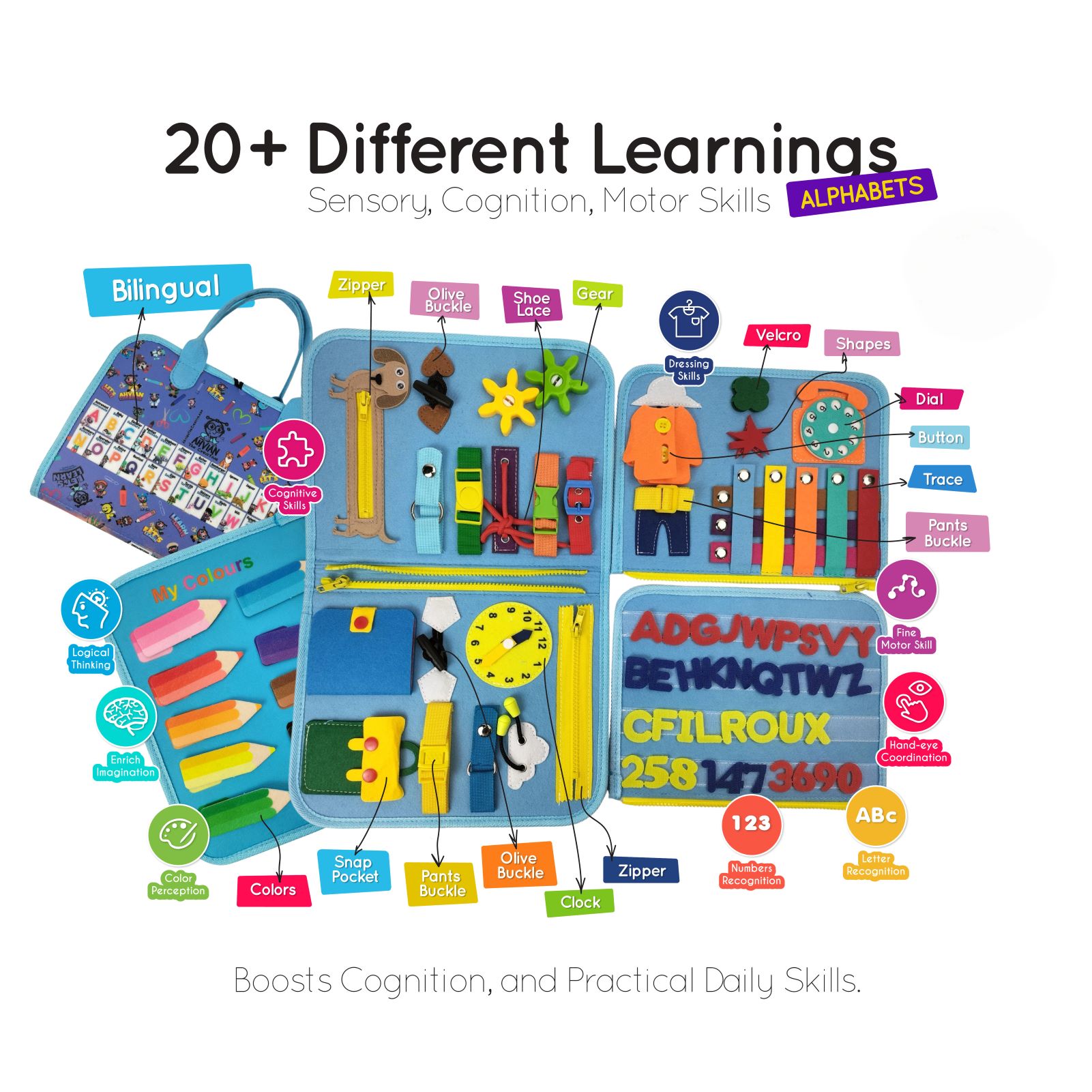 Fabric Activity Book (Alphabet) 👋📘