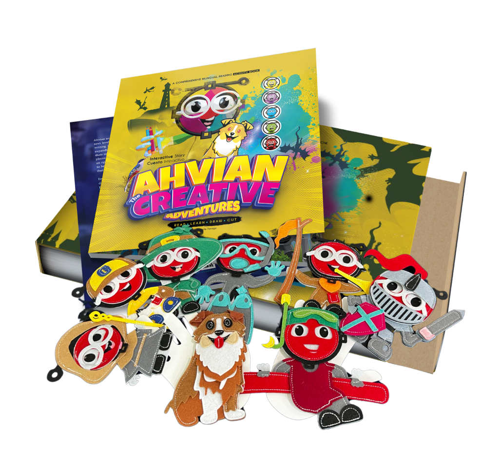 Adventure Book + Finger Puppets + Box 📒➕