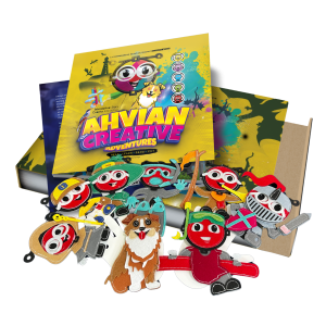 Adventure Book + Finger Puppets + Box 📒➕