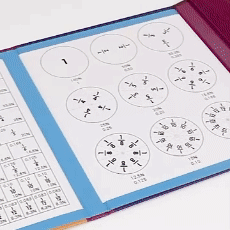 Math Magnetic Book ♟️🧲📕 (102pcs) Learning Fractions/Division