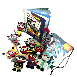 Writing Cursive Activity Bilingual Book + Finger Puppets 📗➕