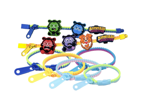 Bracelet for Stress Relief – Fidget Zipper – Supporting Emotion Learning SEL (11pcs)