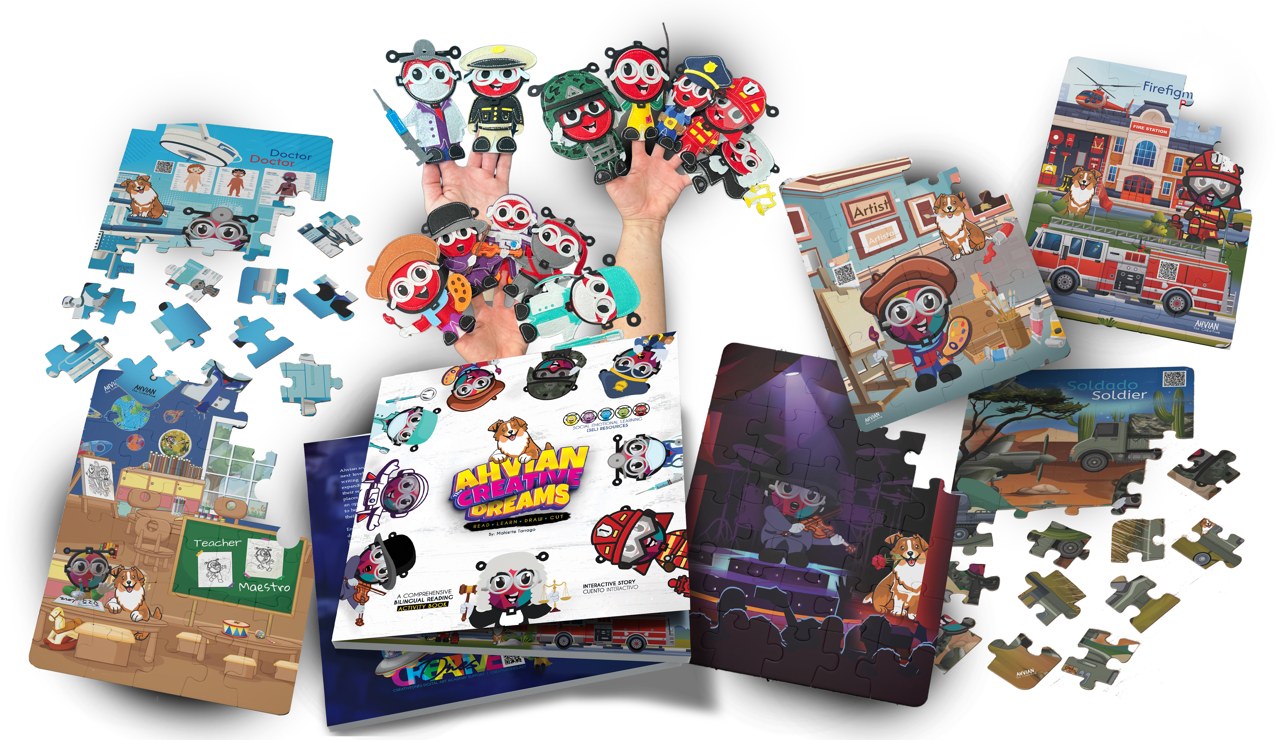 Ahvian-The-Creative-puzzle-puppet-book-DREMS