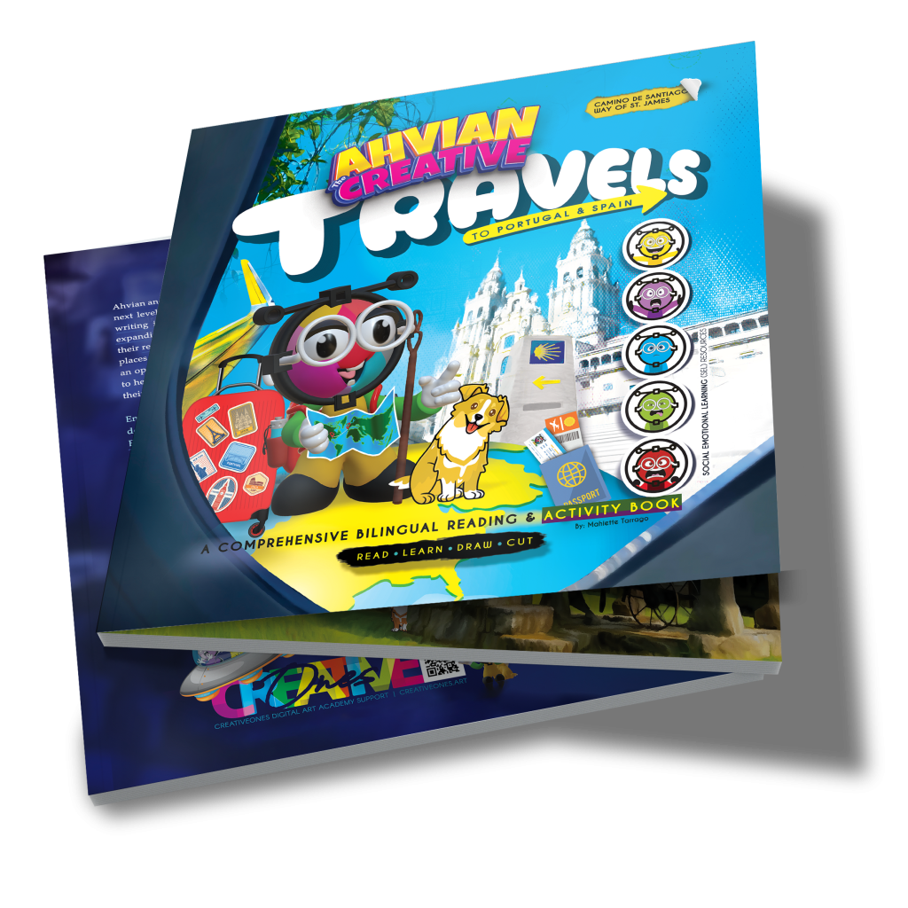 AhvianTheCreative: “Travels” – Bilingual Reading & Activity Book 📘